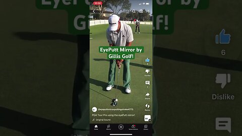 Another tour pro using the Eyeputt Mirror By Tom Gillis Golf! #pgatour #golf #tomgillisgolf