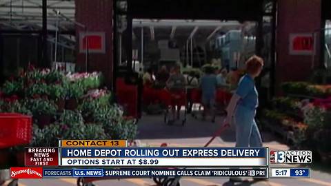 Home Depot brings same-day delivery to Las Vegas