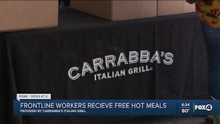 Carrabba's provides free hot meals for frontline workers