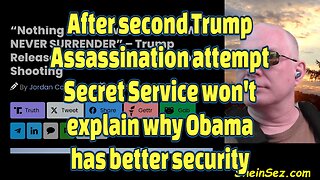 Another Trump Assassination attempt, Secret Service won't explain why Obama has better security-652