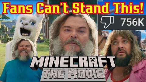 "A Minecraft Movie" Trailer Gets Ratioed By Fans! Will This Move Will FAIL? Jack Black, Jason Momoa