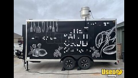 2022 18' Food Concession Trailer / Mobile Vending Unit with Pro Fire for Sale in Texas!