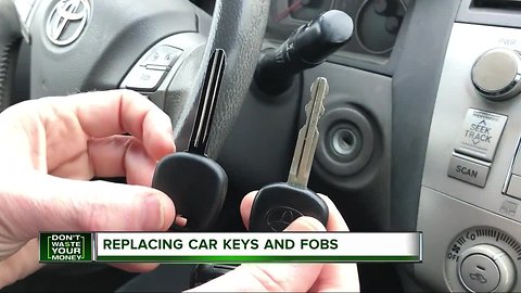 Replacing car keys and fobs