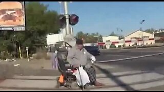 California police officer saves man from getting hit by train