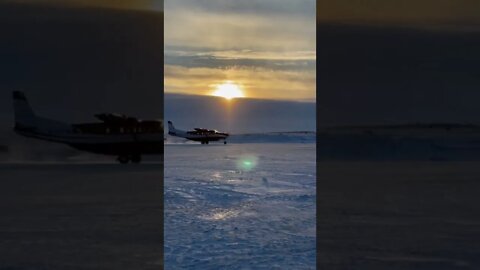 Alaskan bush plane in -5f weather #shorts