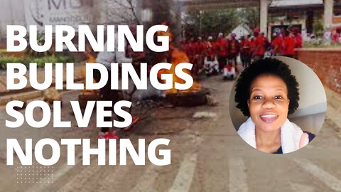 Burning buildings solves nothing.