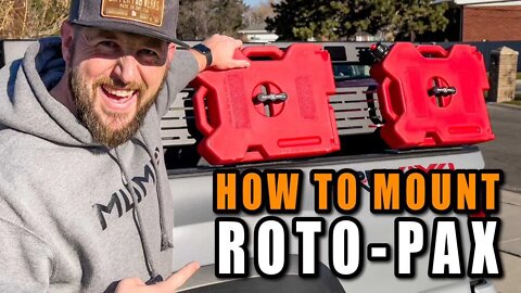 Mounting RotoPax to the 3rd Gen Tacoma | Saints Offroad Bed Rack | #rotopax #Tacoma #saintsoffroad