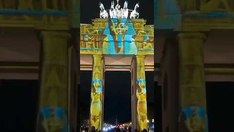 🈴🈴✴️✴️❇️🚹🚹☮️☮️ ✨ Festival of Lights 2023 - Improved Audio Brandenburger Tor📽📽#festivaloflights