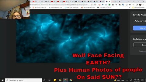 Looks like photos of humans on the #SUN - Pattern People WATCH THIS!! Godspeed Apr 21, 2022 10:20 PM