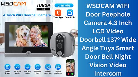 WSDCAM WIFI Door Peephole Camera