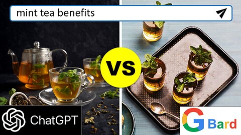 ChatGPT vs Google Bard: Mint Tea Benefits (Poem)