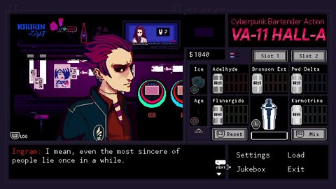 VA11HAllA Part 1: Starting A Bartender Job