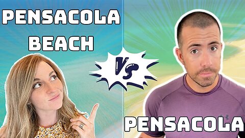 Pensacola VS Pensacola Beach FLORIDA [FROM THE SKY]