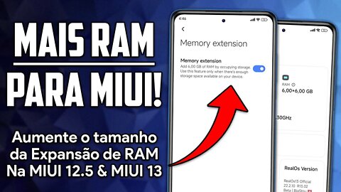 MAIS MEMÓRIA RAM PARA A SUA MIUI! | Aumente a Expansão de MEMÓRIA na MIUI 12.5 & MIUI 13! [ROOT]