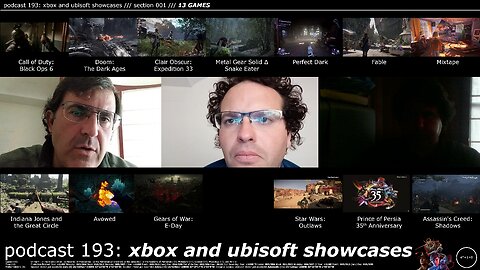 +11 003/004 011/013 006/007 podcast 193: xbox and ubisoft showcases