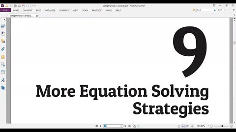 Chapter 9 (More Equation Solving Strategies: Part 2, Q10 up to Q18) #Panda #SAT Exercise 2nd Edition