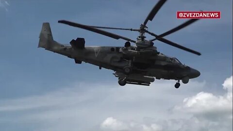 Russian Ka-52 "Alligator" Helicopter Crews Ensure That Ground Forces Have Air Support 24/7