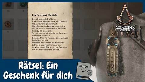 Rätsel: Ein Geschenk für dich für Beduinen-Talisman | AC Mirage Guide