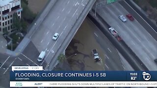 SB I-5 closure, flooding continues