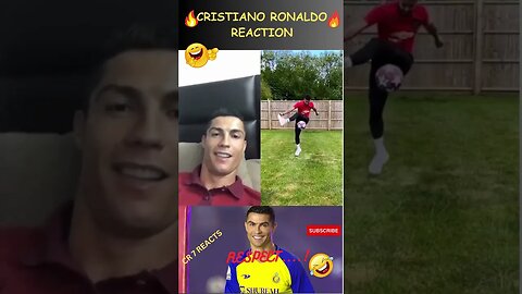 RONALDO REACTION VIDEO 😂😂😂 #shorts #ronaldo #football #messi #nymar