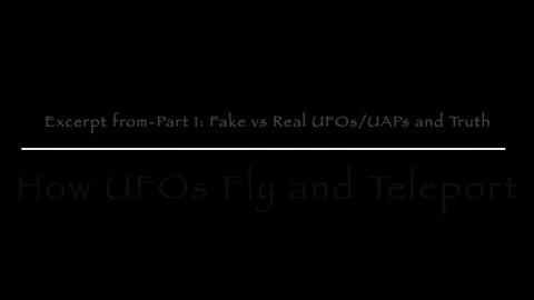 How UFOs Fly and Teleport