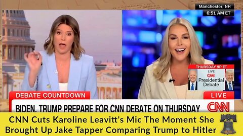 CNN Cuts Karoline Leavitt's Mic The Moment She Brought Up Jake Tapper Comparing Trump to Hitler