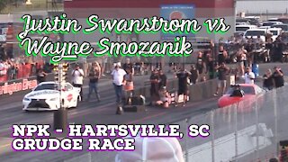 Street Outlaws 2021 No Prep Kings - Hartsville, SC: Grudge Race, Justin Swanstrom vs Wayne Smozanek