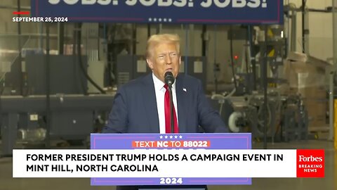 President Trump Tells North Carolina: 'Kamala Is A One Woman Economic Wrecking Ball'