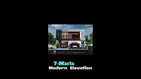 "Get inspired by the mesmerizing front elevation design of a 7 marla corner house! Don't miss it!"