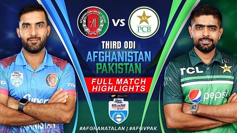 Afghanistan vs Pakistan Cricket Full Match Highlights (3rd ODI) | Super Cola Cup | ACB