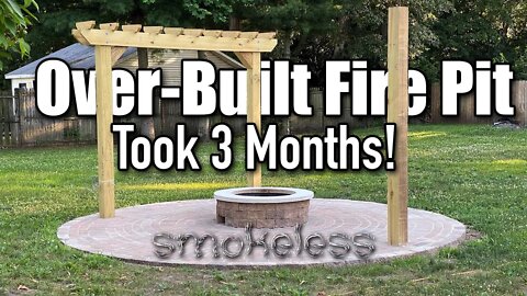 Over Built Smokeless Fire Pit Using Methods From How To Home & Haxman. MISTAKES MADE!