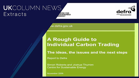 Personal Carbon Allowance (Rations) and TEQs Explained - UK Column News