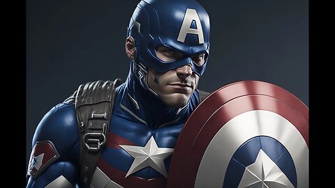 Steve Rogers, Captain America, Marvel Comics, Superhero AI Art Video