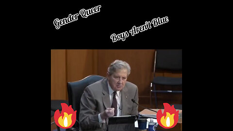 Sen. John Kennedy is on fire!