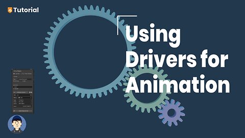 How to use drivers to control gears in Blender | Animation