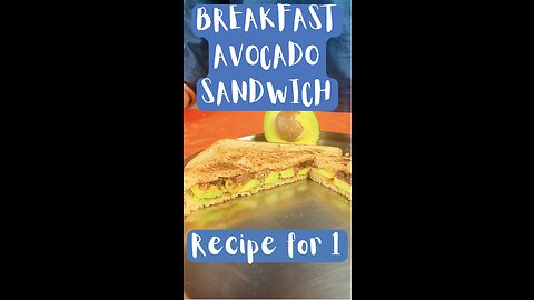 Breakfast Avocado Sandwich 🥑🥪🤗