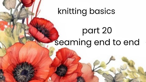 how to sew knitting together