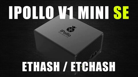 *NEW* IPOLLO V1 MINI SE | Unboxing, Hashrates, DB, Set-Up