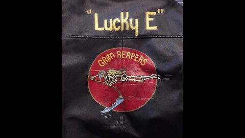 Painting A "Lucky E" Grim Reapers WWII Style Leather Bomber Jacket