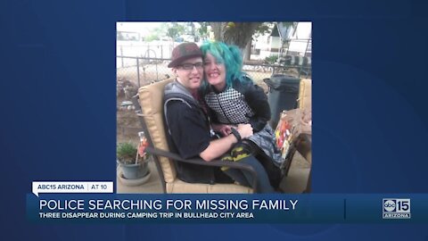 Kingman police searching for missing family