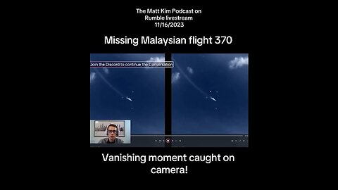 Missing Malaysia Flight 370 Vanishing Moment Caught On Camera