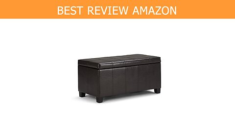 Simpli Home Rectangular Storage Ottoman Review