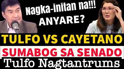 Sen. Raffy Tulfo Vs. Pia Cayetano! Grabe nag Tantrums si Raffy!