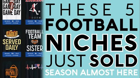 5 Football Niches That Just SOLD! Amazon Merch Research With Flying Research