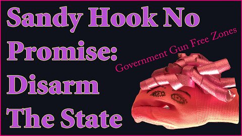 Youtube Commercial: Sandy Hook No Promise: Disarm All Government