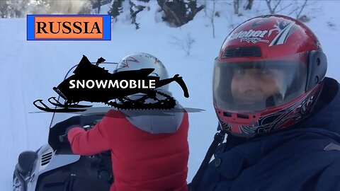 Snowboarding and Snowmobile in Sochi, Russia