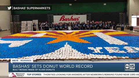 Bashas sets donut world record