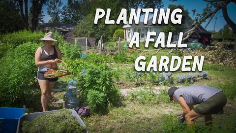 Planting our Fall Garden on The Homestead.