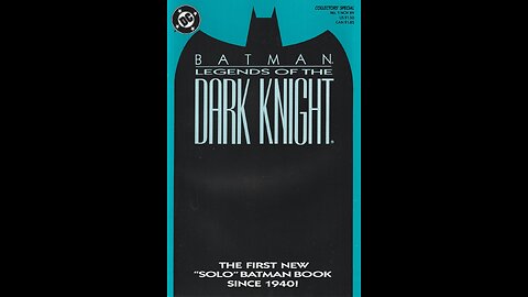 Batman: Legends of the Dark Knight -- Issue 1 (1989, DC Comics) Review