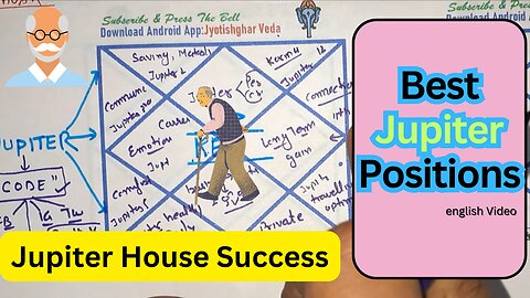 Jupiter signs success | How Jupiter affects success | Jupiter for wealth in 12 Houses | #jupiter